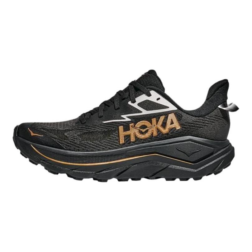 HOKA One One Challenger 8 Pohodlný střih Trailové běžecké boty Pánské běžecké boty Černá Zlatá 1168716-BKGD