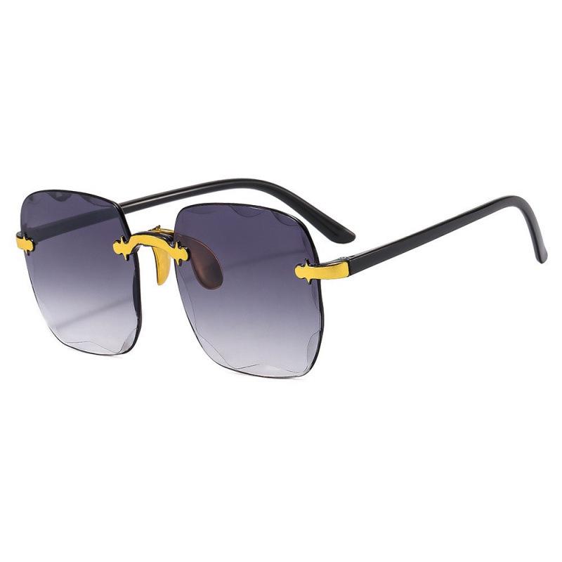 2026 European Style Rimless Square Sunglasses for Men and Women - Trendy Cut Edge Design