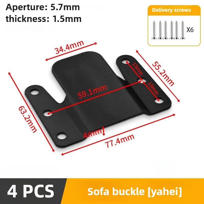 4-teilige Sofaverbinder universelle Sofaverriegelung einfach zu installieren Sofaklammer