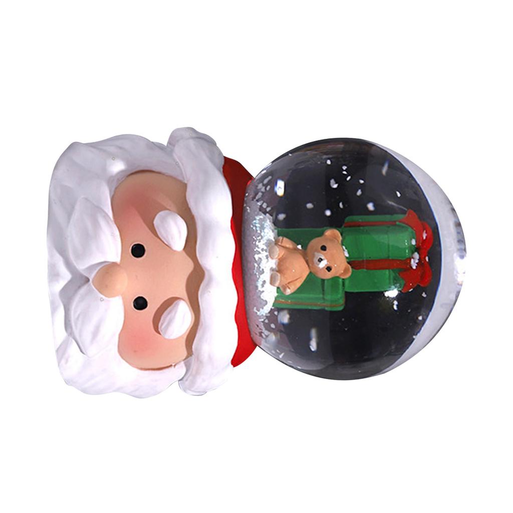 Weihnachts-Schneekugel Bunte Beleuchtung Heimdekoration Nachtlicht Deko für Familie Freunde Geschenk