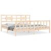 VidaXL Cadre de lit avec tête de lit 200x200 cm bois massif 3192576