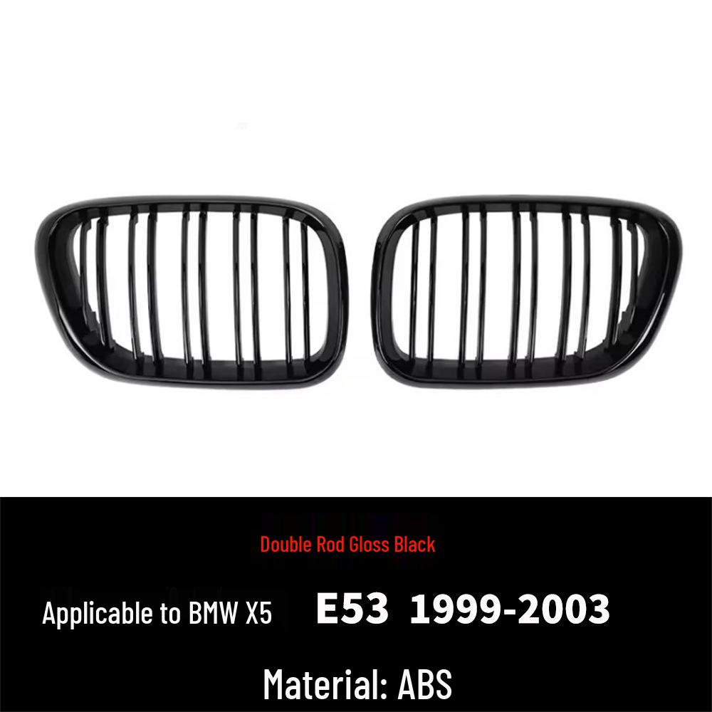 Compatible with 1999-2006 BMW X5 E53 Front Bumper Dual Kidney Vent Grille