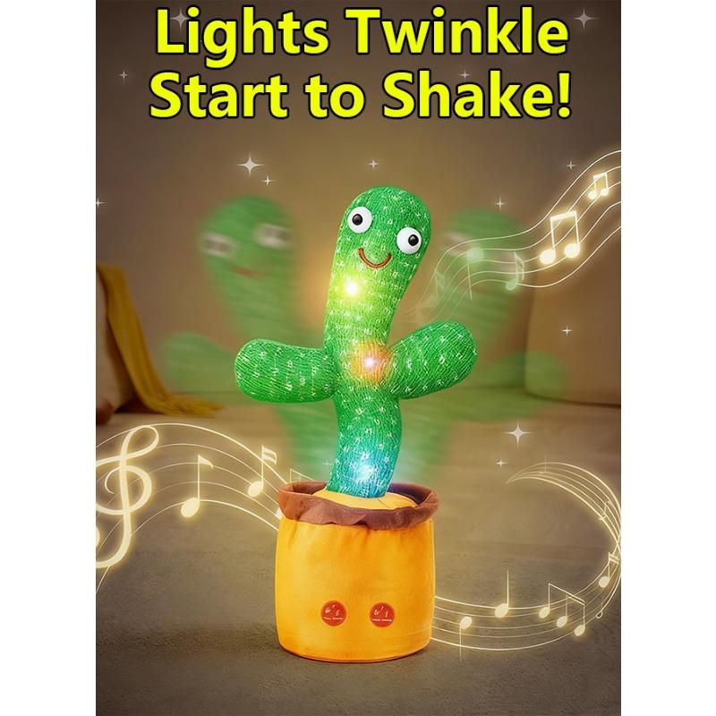 Talking Dancing Singing Cactus Plush | 120 Songs + Repeat + Luminous | Kids Gift