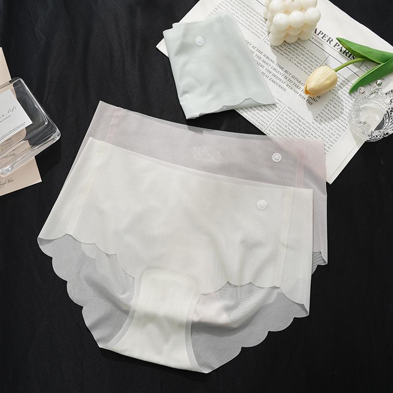 Women's Panties Summer Ice Silk Seamless Lingerie Ladies Underwear Sexy Ultra-thin Sense Quick-drying Briefs