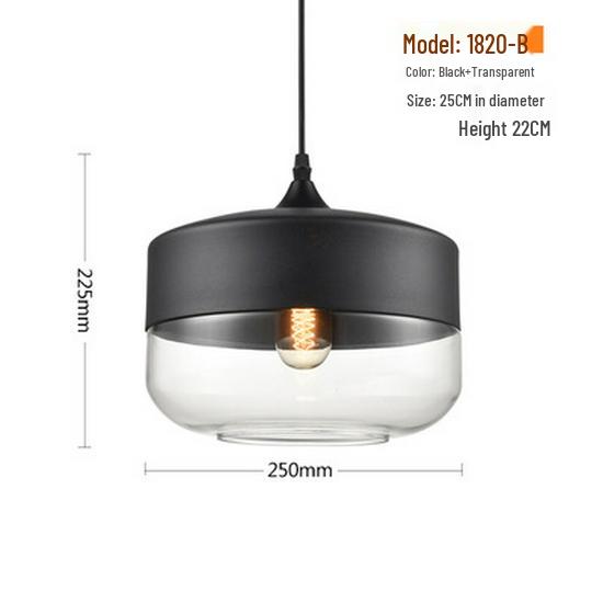 Modern Minimalist Nordic Pendant Light - Glass Lamp for Restaurant, Bar, Living Room, Bedroom, or Store