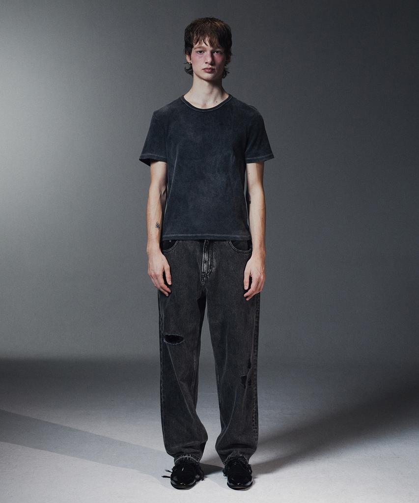 LMN3011 2X Washed Denim-Black