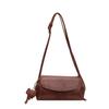 Single-shoulder Bag Women Retro PU Simple and Versatile Crossbody Bags, Lychee Texture Casual Commuting Quality Bag
