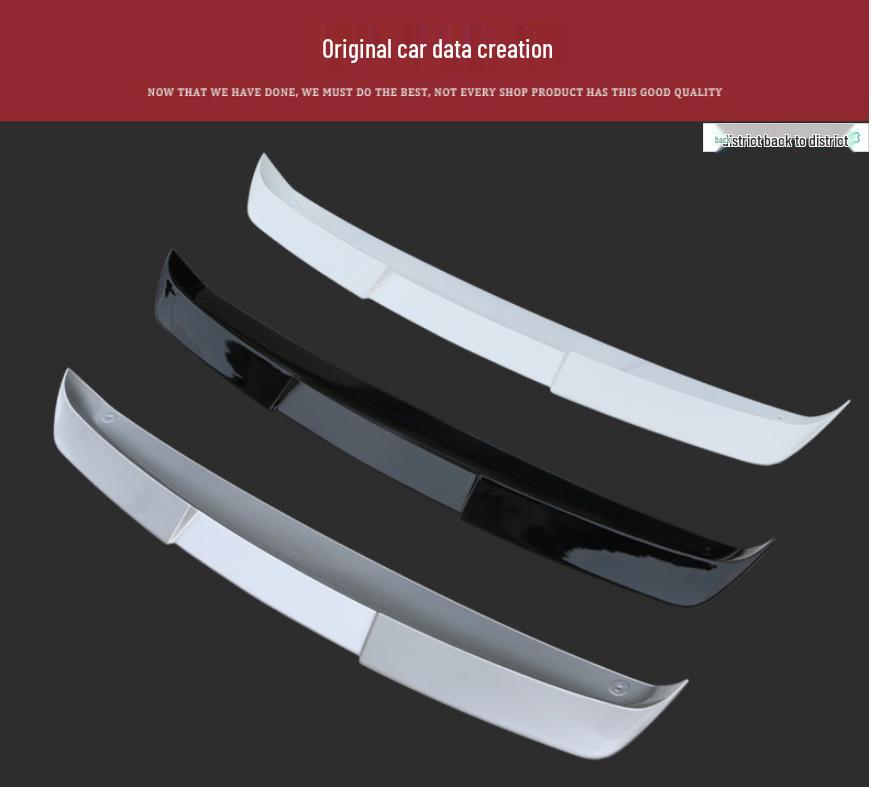 16-18 Viano V260L Rear Spoiler Wing: No-Punch Installation