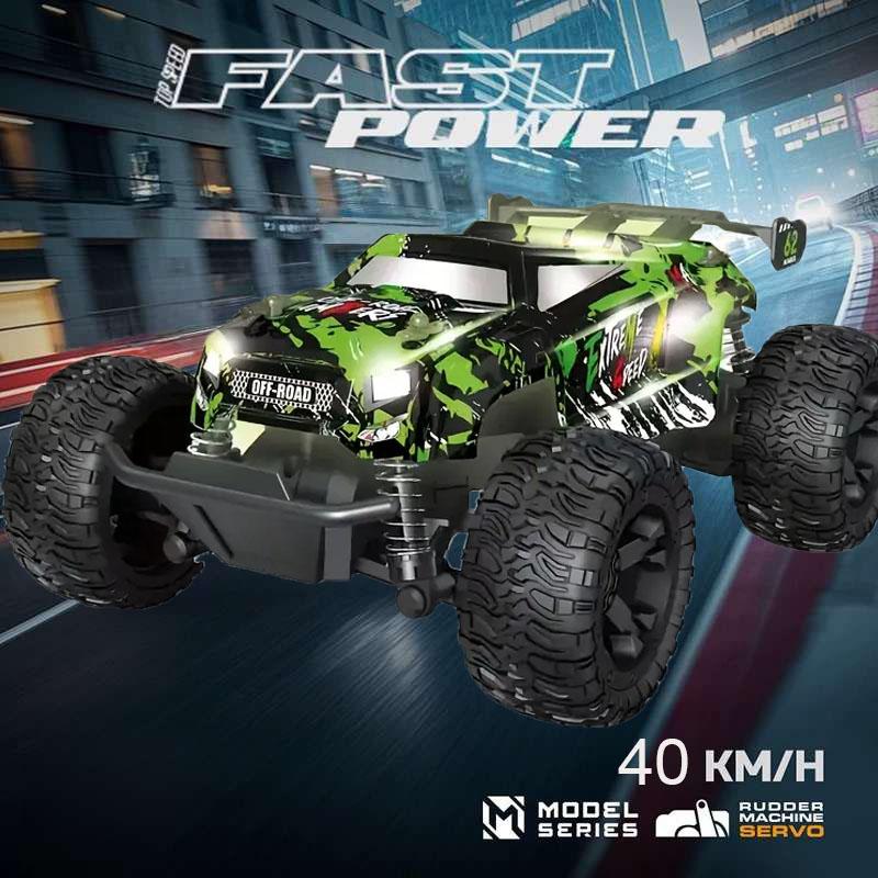 

Полнопропорциональная дрифт-машина на радиоуправлении, крутая высокоскоростная езда, 2.4G, для начинающих, большая зеленая внедорожная машина-альпинист на радиоуправлении зелёный