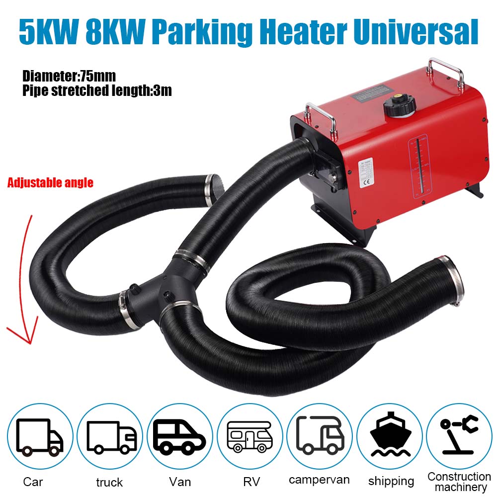 75mm Air Diesel Parking Heater Duct Pipe Tube Hose 100/200/300cm Length for Parking Heater Flexible Exhaust Pipe Tube Extendable