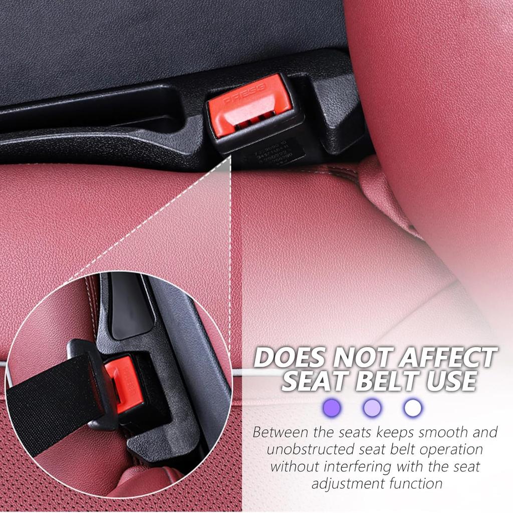 2PCS Car Seat Gap Filler Organizer And Carry Hook,Upgraded Multifunction Gap Filler For Car With Filling Gaps And Storing For Phones Keys,Universal