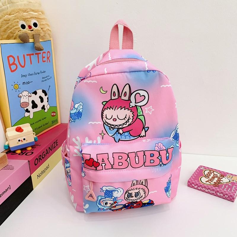 Kindergarten Primary School Students Schoolbag Cartoon Cute Foreign Style Printing Children'S Backpack Large Capacity Children'S Backpack