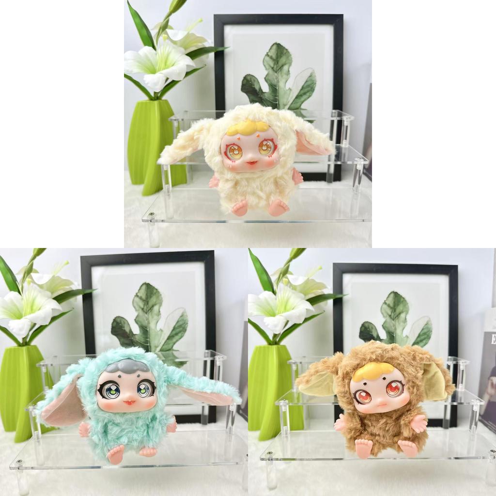 Baby Three Plush Rabbit Keychain With Pp Cotton Filling For Kids And Adults