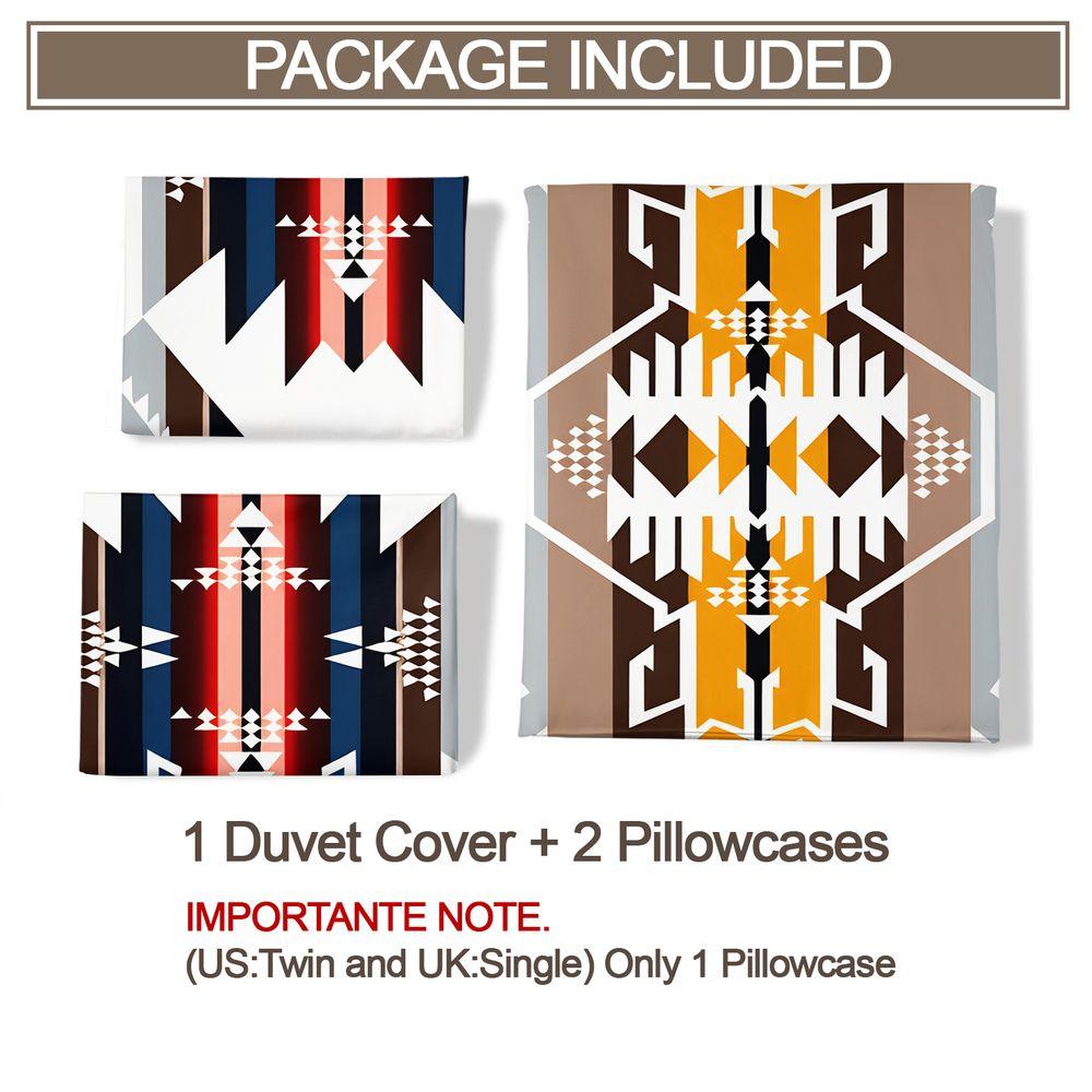 Boho Geometric Duvet Cover Set Tribal Aztec Print Bedding Set Soft Microfiber Digital Printed Comforter Cover Home Decor