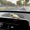 Cute Sunny Cat Coffee Themed Car Desktop Decor Dashboard Display Ornament Center Accessory Decorative Vehicles Fishion Crafts