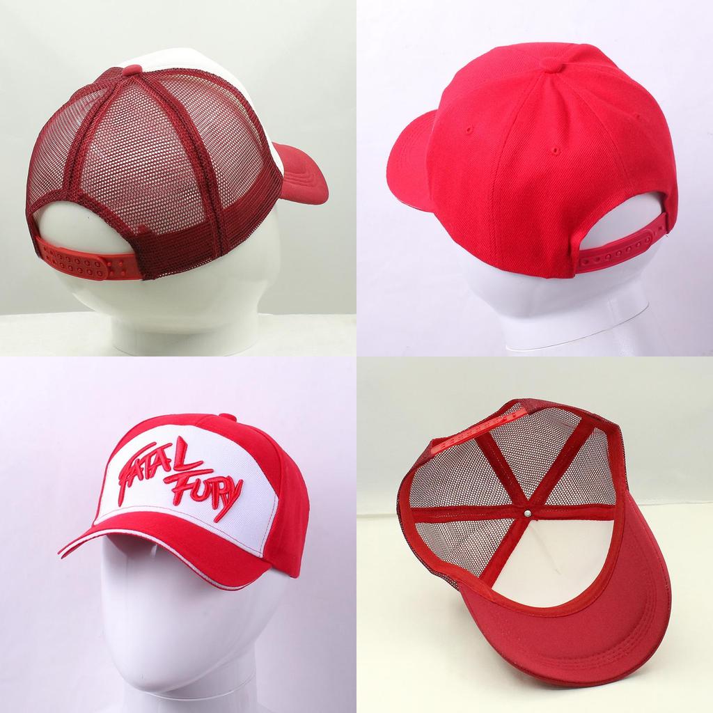 Fatal Fury Terry Bogard-serien broderet bomuldsbaseballkasket til fritidsbrug
