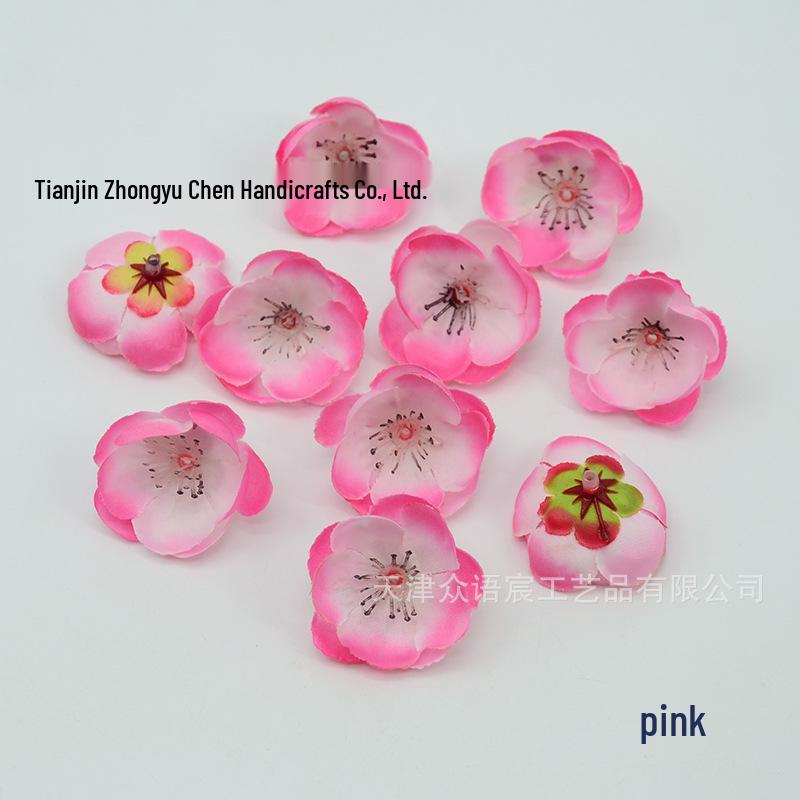 Plum Blossom Hair Accessories & DIY Hanfu Round Fan Set розовый