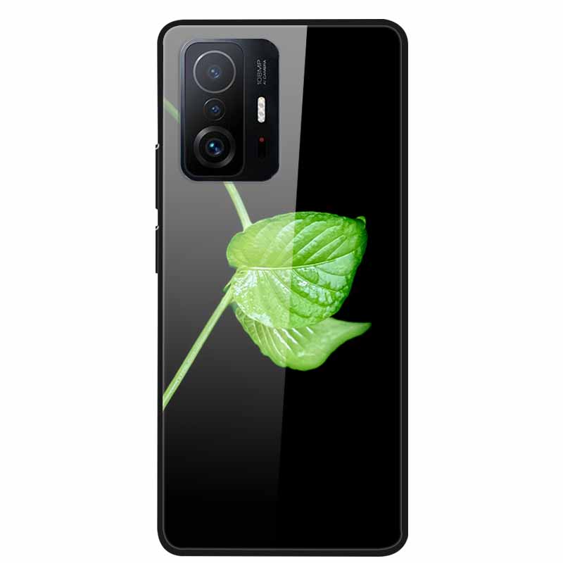 Case For Xiaomi 11T Pro Glass Hard Tempered Glass PC Phone Cover For Xiaomi Mi 11T 11 T Pro Shockproof Landscape Cute Capa Coque