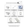 Elegant Hammered Silver Edge Ceramic Bowl & Plate Set - Perfect Housewarming Gift