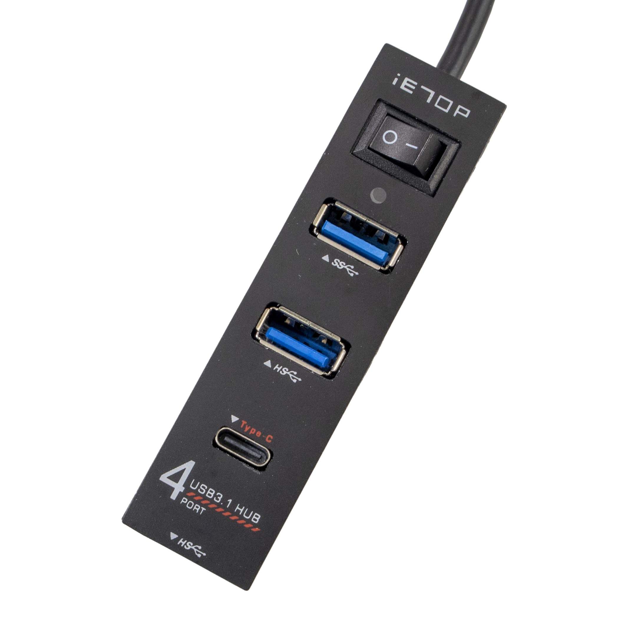 

Компактный USB-хаб с переключателем Черный USB-хаб кабель 25 см передача Вход Тип A Выход Тип A x 3 Тип C x 1 3.1+ USB2.0 4-портовый Высокоскоростной чёрный