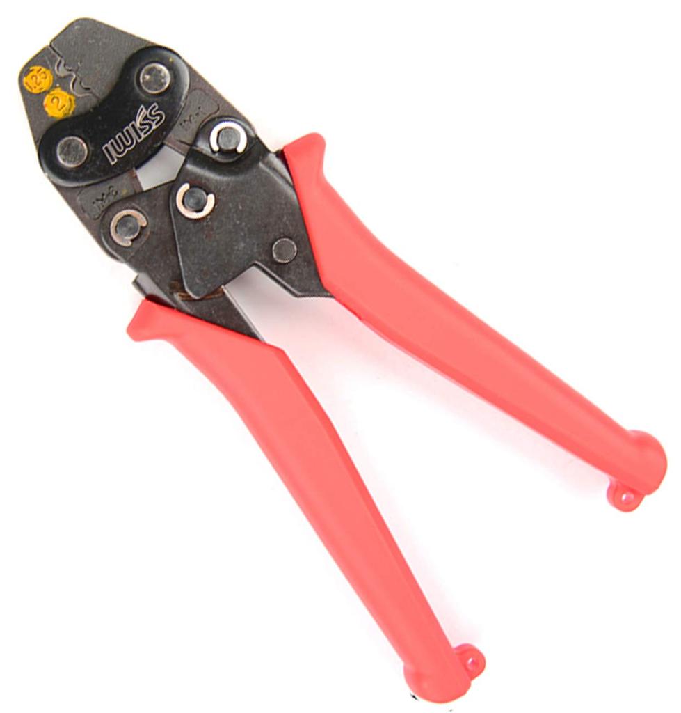 IWISS Mini Crimping Pliers for Crimping Bare Crimp Terminals and Crimp HS-1MA Sleeves, 1.25-2.5mm²