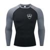 Compression Long Sleeve Running T-shirts Mens Autumn Skinny Sports Shirts Bodybuilding Fitness Tee Tops Quick Dry Gym Clothing
