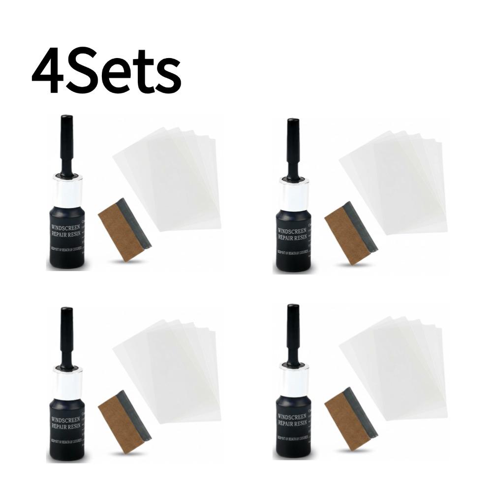 1-10sets Car Windshield Repair Kit Crack Scratch Repair Fluid Cure Resin Auto Glass Windscreen Crack Remover Repair Tool Set