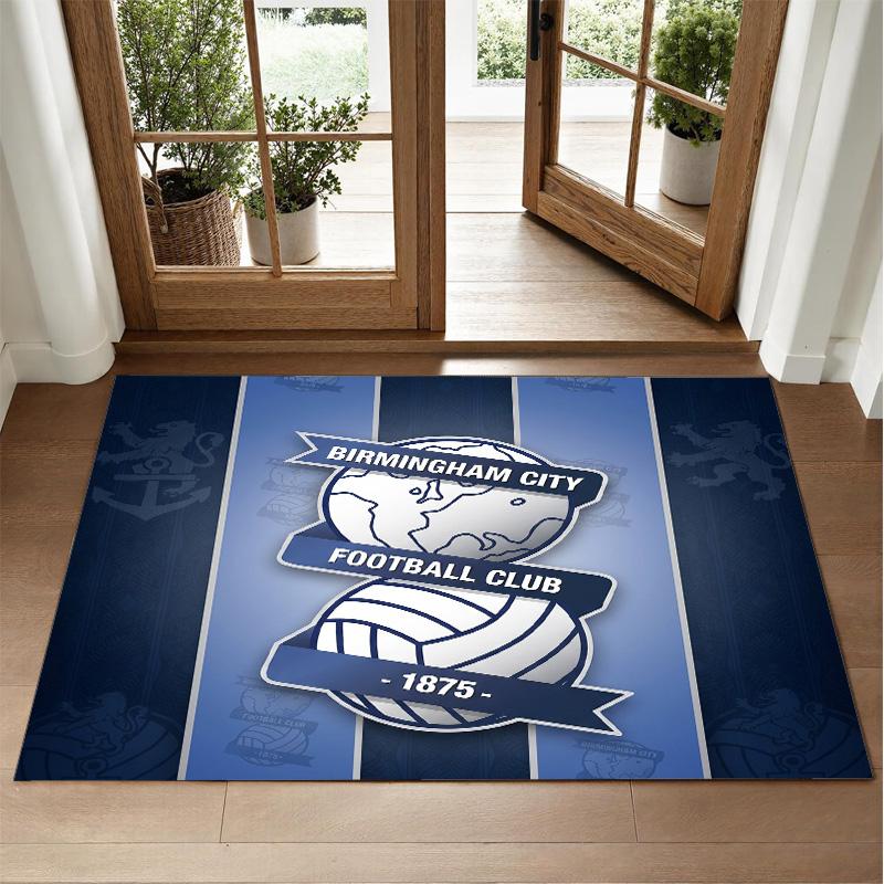 Birmingham City Design Crystal Velvet Rug Soft Decorative Mat for Bedroom Entrance
