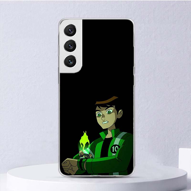 Cartoon Ben 10 Soft Case For Samsung Galaxy S25 S24 S23 S22 Ultra Phone Cover S21 S20 FE S10 Plus S10E S25U Funda Coque