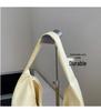 2025 Autumn/Winter Women's Large Canvas Tote with Letter Embroidery - Fashionable Shoulder Bag.