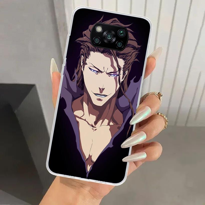 Bleach Aizen Sousuke Phone Case for Xiaomi Poco X5 X6 X7 Pro F7 Ultra M7 Redmi 15 15C 13 13C 12 12C 10 10A 10C 9 9A 9C 9T Shell