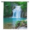 Beautiful Waterfall In A Forest Sheer Curtains Bedroom Voile Curtain Living Room Window Sheer Curtains Kitchen Tulle Drapes