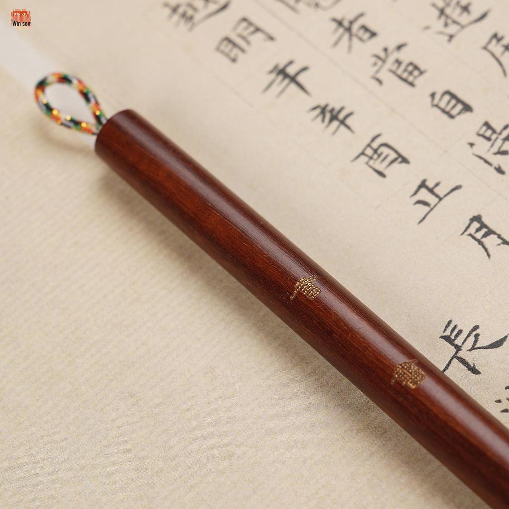 Yanshu Short Tip Wolf Hair Brush for Wang Xizhi's Calligraphy: Small Handle for Cursive & Regular Script.