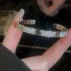 Zircon Diamond-Set Grid Bracelet: Elegant, Luxurious Niche Design for Women