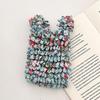Flower Expansion Fold Pleated Flexible Stretch Mini Shopping Bag Large Capacity Bubble Elastic Portable Handbag Storage Bag