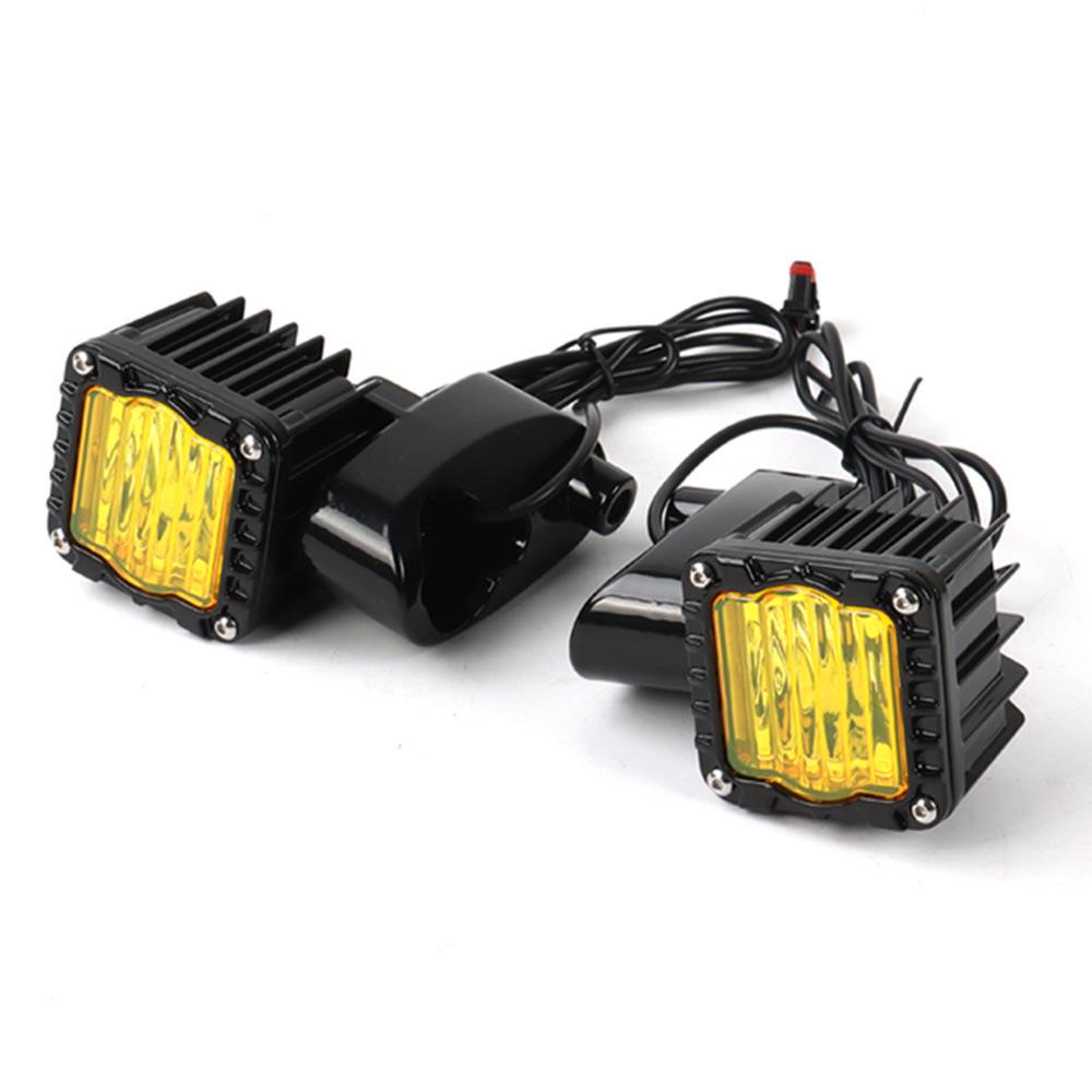 Baja Style Square Yellow Turn Signal Motorcycle Headlight for Harley 2014-2023 Road Glide Jiangsu