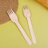 100Pcs Disposable Wooden Forks For Dessert Cake Salad Ice Cream Fruit Tableware Kitchen Wedding Birthday Supplies