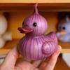 Skurrile Gemüse-Ente, Kreative und fantasievolle vegetarische Ente, Harz-Bastelarbeiten