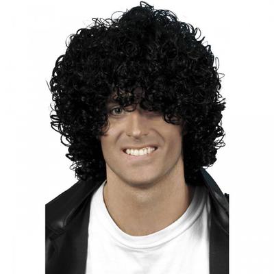 Mens Wet Look Afro Wig