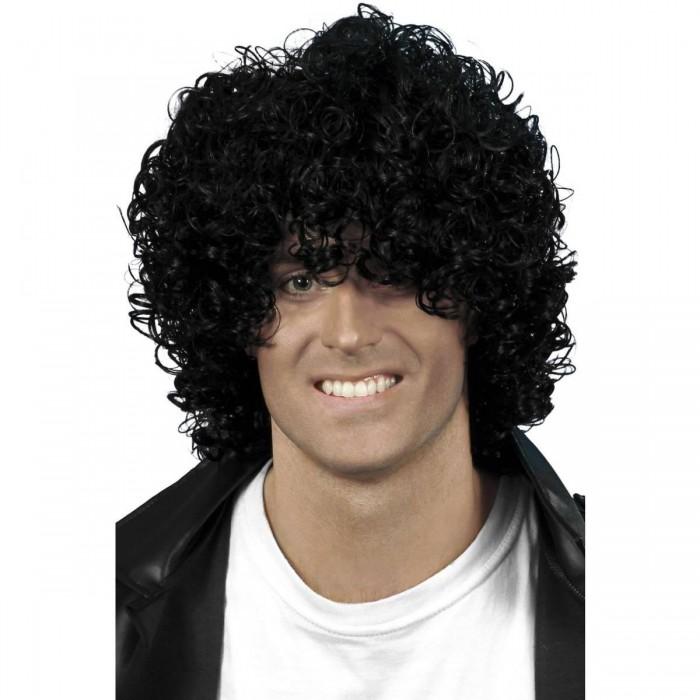 Smiffys Mens Wet Look Afro Wig