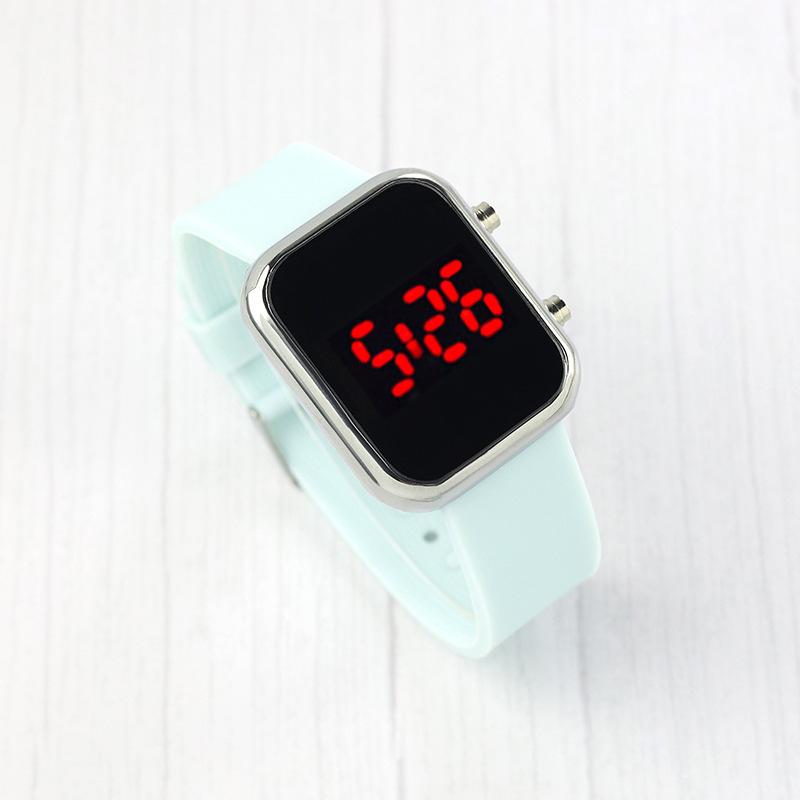 Silicone Button Electronic Watch Men'S Fashion Trend Electronic Led Student Watch