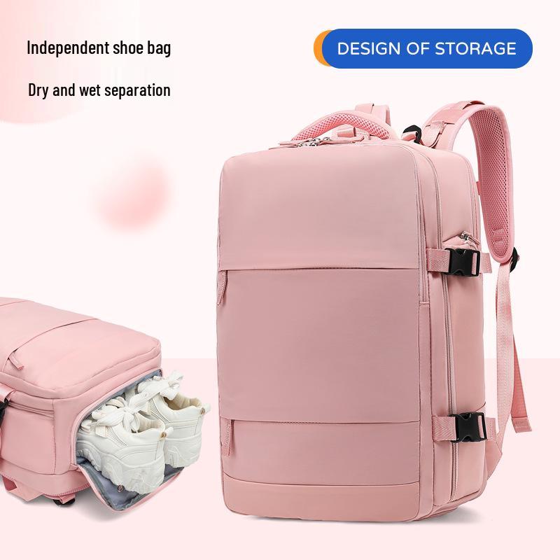 Girls' Extra Large Multifunctional Backpack with Wet/Dry Separation - Nylon, Waterproof, Ideal for Short Trips & School