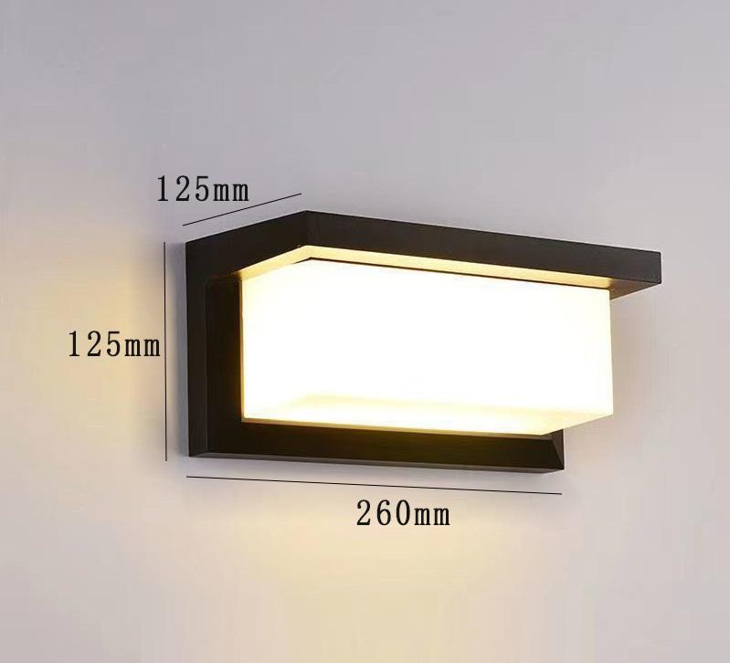 

ABS наружный настенный светильник IP65 водонепроницаемый балкон садовое освещение двор наружный настенный светильник светильники наружный бра AC110-240V Cold White 6000K