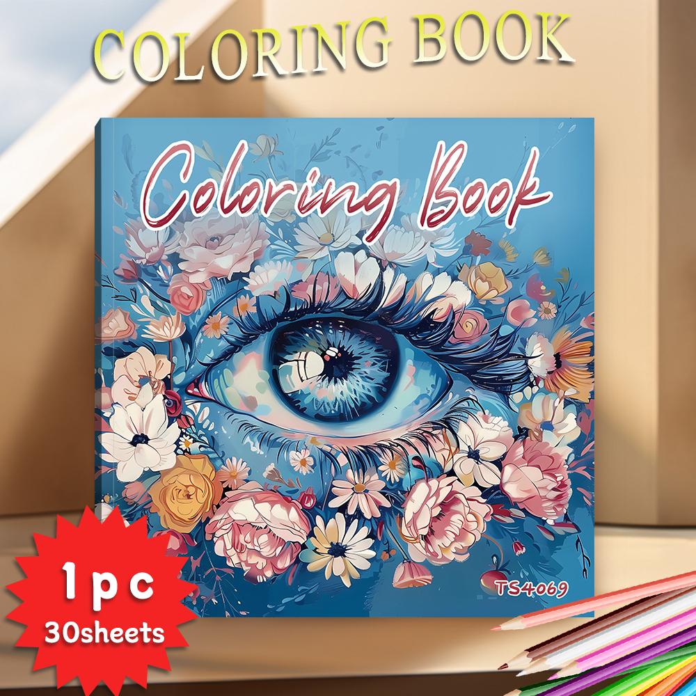 

Раскраска, 30 различных стилей узоров, подходит для взрослых для расслабления и снятия стресса, подарок на День святого Валентина, пасхальный праздник