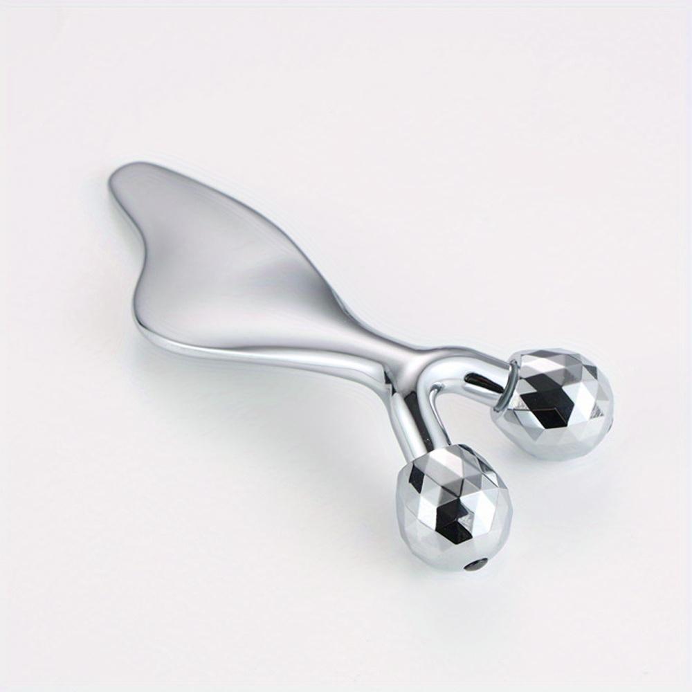 2 IN 1 3D Facial Massager & Gua Sha Massage Tool Cold Roller For Face Eyes Chin Lift Tightening Skin Tool Sculpting Beauty Tools