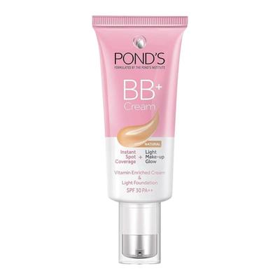 BB+ Krem Doğal Ton 30g Leke Kapatıcılığı ve Makyaj Işıltısı İçin SPF 30 PA++ ile Yüz Fondöteni Nemlendirici