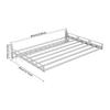 Stainless Steel Wall Shelf Metal Shelving Heavy Duty Commercial or Household Grade Wall Mount Microwave with Fixing Kit