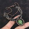 Chrysoprase Necklace Copper Wire Wrapped Necklace Gemstone Necklace Wire Design Jewelry Handmade Necklace For Gifts Copper Wire Wrap Jewelry