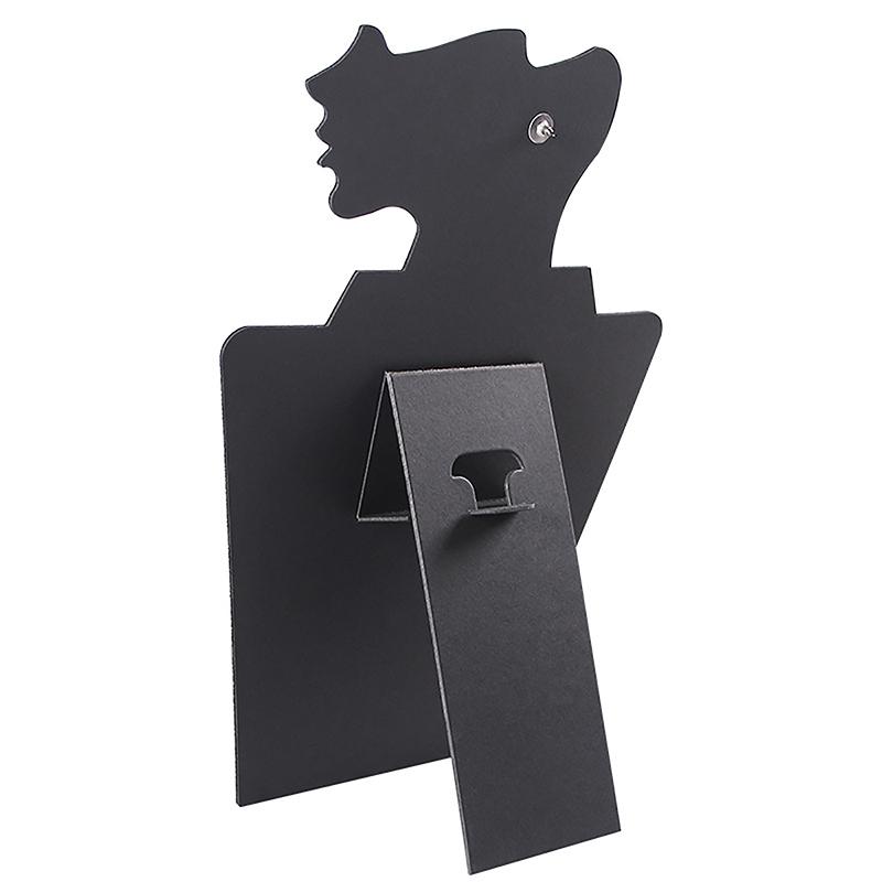 Țesătură catifea față laterală cercei colier pandantiv suport negru din carton