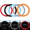 Elastic Anti-Slip Car Steering Wheel Cover Soft Silicone Steer Protective Decoration All-season Universal For 35-38cm Steering